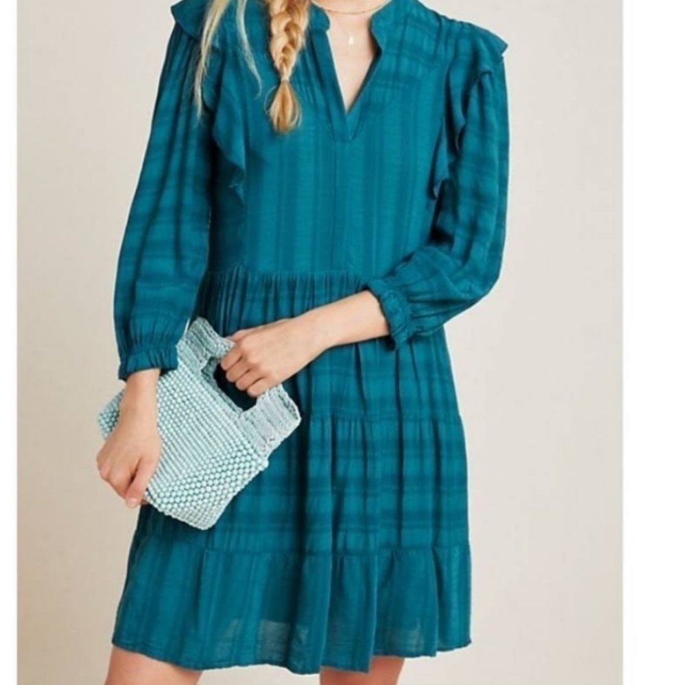 Amadi Anthropologie Rossi Ruffle Dress